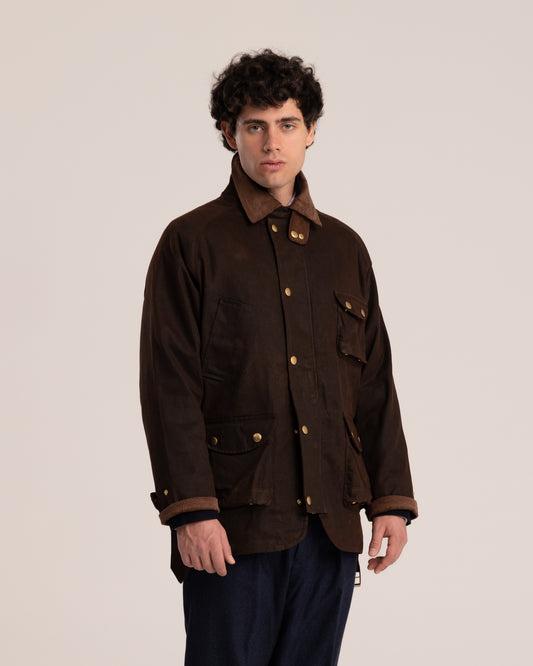 Waxed Jacket Dark Brown