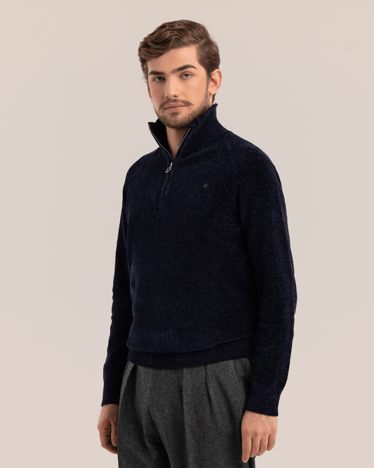 Half-Zip Sport Sweater Navy