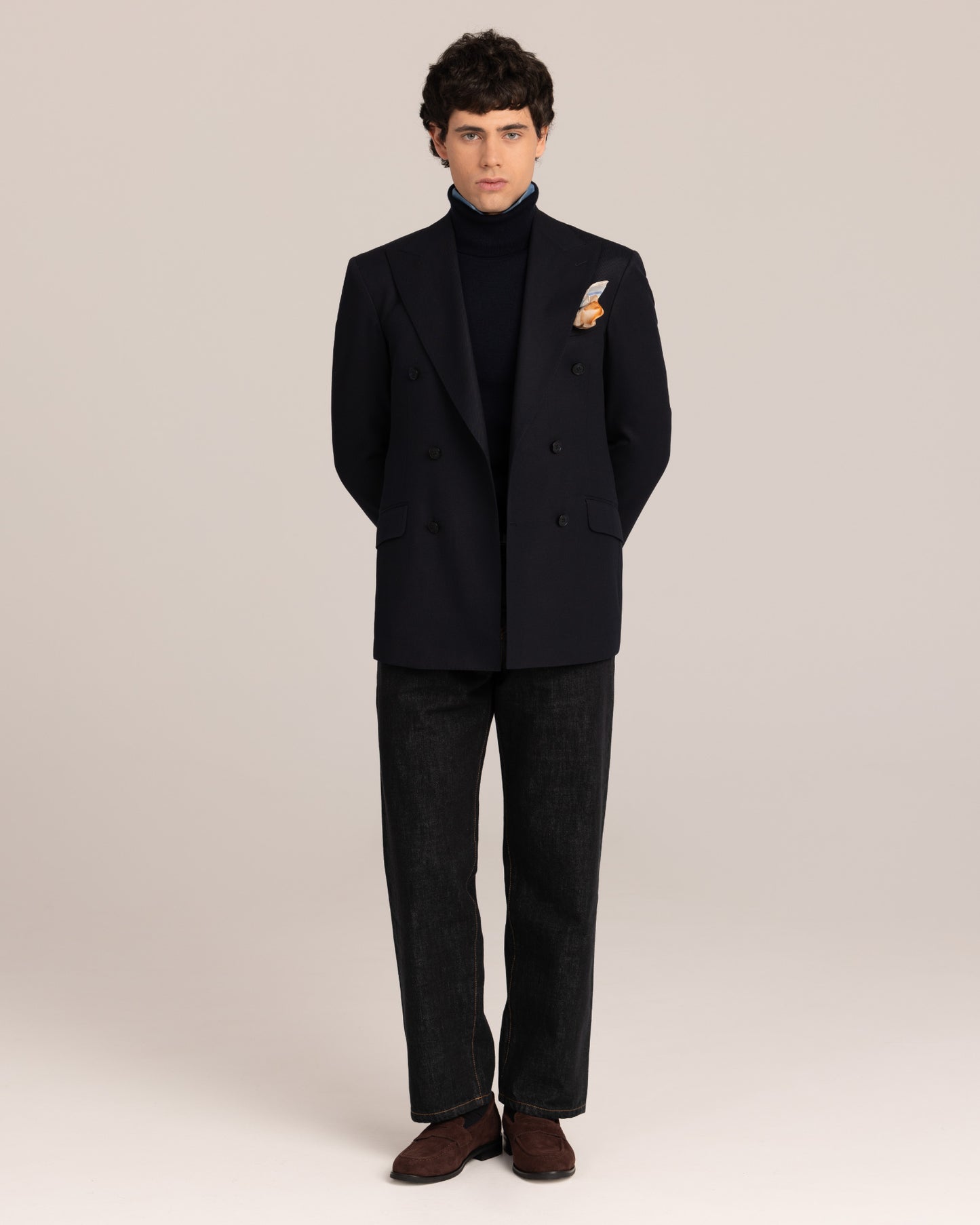 Classic Japan Denim Jeans Dark Navy