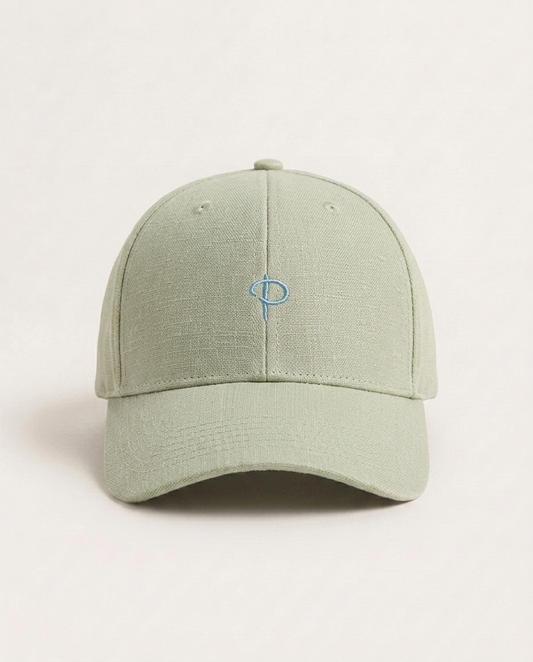 Baseball Cap Sage Green Linen