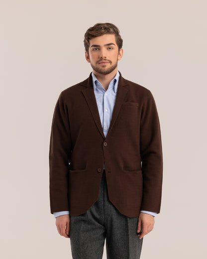 Knitted Jacket Brown