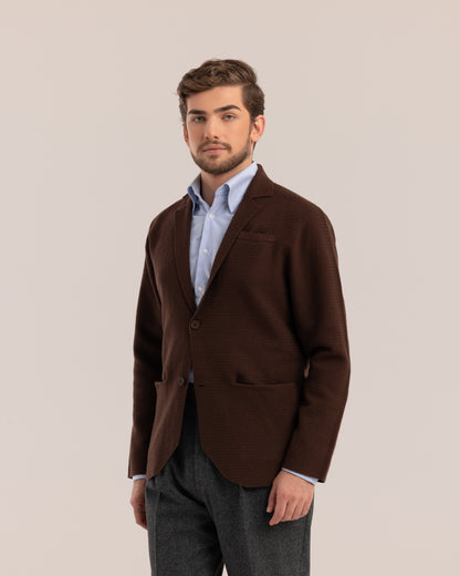 Knitted Jacket Brown