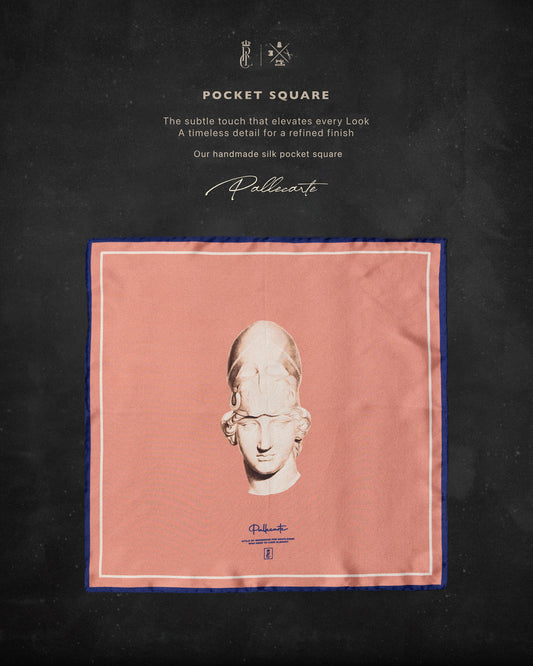 Silk Pocket Square Alexander - Hand stitched edges