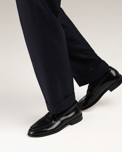 Penny Loafers Black Leather