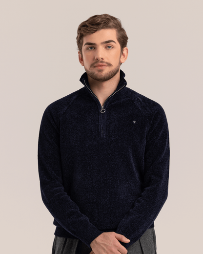 Half-Zip Sport Sweater Navy