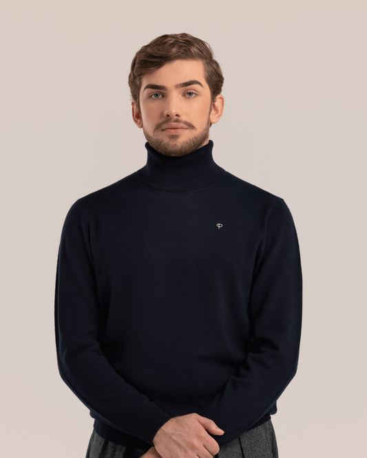 Turtleneck Sweater Navy